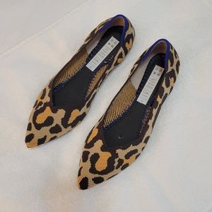 Rothy's The Point leopard print flats